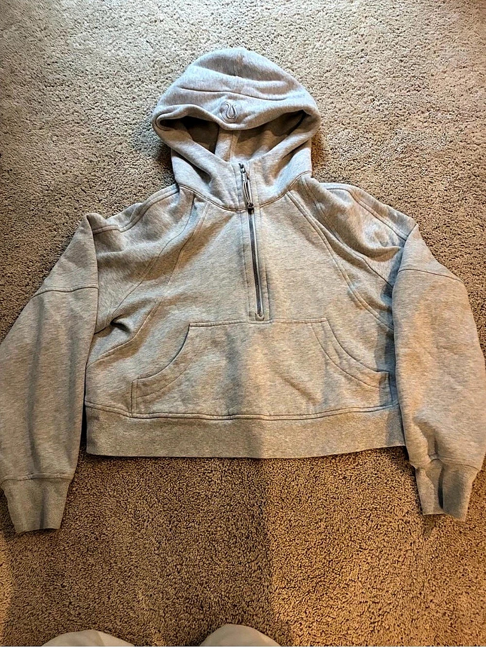 Lululemon Scuba Oversized Full-Zip Hoodie in Gray